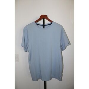 Rhone Element Tee Mens Large Light Blue Short Sleeve Crewneck Shirt
